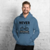 Old Man On Bike Hoodie - Image 7