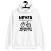 Old Man On Bike Hoodie - Image 2